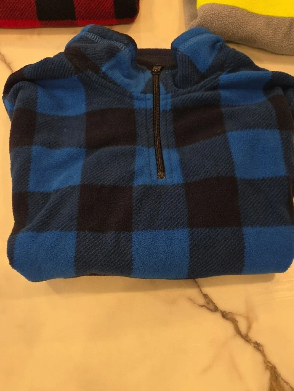 LOT of 4 Children's Place Quarter-Zip Fleece Sweaters, 7/8